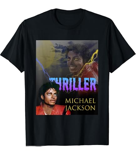 Amazon.com: Michael Jackson Mens 'Thriller' T-Shirt, Black, Small